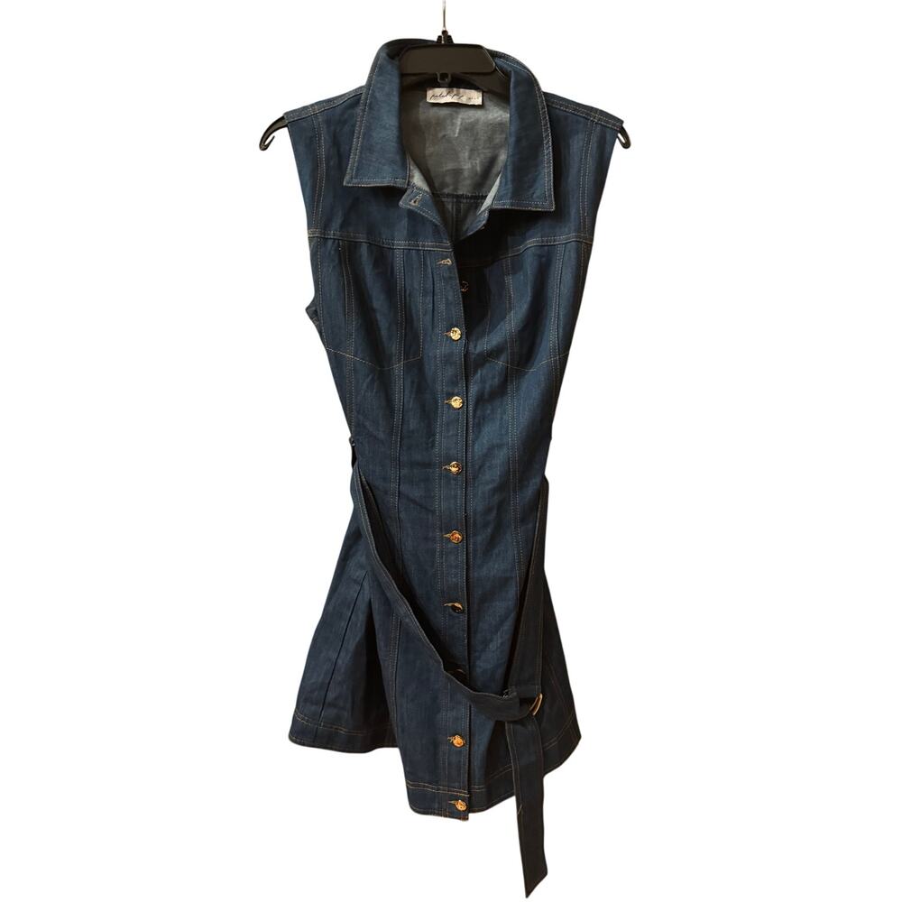 Petal & Pup Parker Denim Mini Dress - Women's Size 8 (New) - Picture 5 of 8